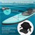 Dmuchana deska Stand Up Paddle Board Makani XL 380x80x15 cm turkusowy PVC