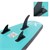 Aufblasbares Stand Up Paddle Board Makani XL 380x80x15 cm Türkis aus PVC