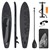 Aufblasbares Stand Up Paddle Board Makani XL 380x80x15 cm Schwarz aus PVC