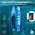 Aufblasbares Stand Up Paddle Board Makani XL 380x80x15 cm Blau aus PVC