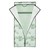 Kleiderschrank mit Ablage 74x161x45 cm Hellgrün mit Blättermuster aus PVC