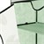 Kleiderschrank mit Ablage 74x161x45 cm Hellgrün mit Blättermuster aus PVC