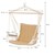Hängesessel mit Sitzkissen 45x100x46 cm Terra Cotta aus Baumwolle und Holz bis 120 kg