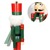 Nutcracker soldier with red hat and saber 38 cm wooden
