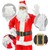 7dílný kostým Otce Vánoc cervenobílý One Size z polyesteru