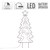 LED Christmas tree 87 cm with 90 warm white LEDs metal