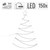 Weihnachtsbaum mit 150 Warmweiße LEDs 150 cm aus Metall und Kunststoff