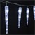 Weihnachtslichterkette LED Eiszapfen Lichterkette Kaltweiß 40 Zapfen 8 Leuchtmodi mit Timer