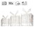 Cutii de cadouri cu LED-uri Set de 3 cu 90 LED-uri alb cald Metal IP44