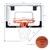 Basketballkorb fürs Zimmer mit Ball 45x30 cm aus Metall und PVC Pure2Improve