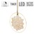 Christmas star glass Christmas tree decoration Ø18 cm with 40 LEDs warm white and timer