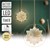 Karácsonyfadísz karácsonyfadísz üvegbol Ø18 cm, 40 LED meleg fehér színu LED-del és idozítovel.