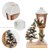 Wooden Christmas lantern with LED lighting 19x11.5x37 cm brown