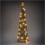 LED Lichtkegel Kerstdecoratie 60 cm Goud van Metaal met Warm Witte LEDs