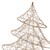 Dekorativ julgran 40 cm hög guldmetall med varmvita LED-lampor