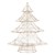 Dekorativ julgran 60 cm hög guldmetall med varmvita LED-lampor