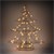 Koristeellinen joulukuusi 60 cm korkea kultainen metalli lämmin valkoinen LEDit