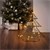 Albero di Natale Deco con 20 LED bianchi caldi Metallo nero