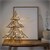 LED Weihnachtsdeko Baum 40 cm Schwarz aus Metall mit warmweißen LEDs