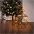 LED Craciun decorare copac 40 cm negru de metal cu LED-uri albe calde