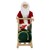 Santa Claus decorative figure 50 cm with wooden sleigh made of plastic and wood