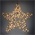 Vianocná hviezda so 160 teplými bielymi LED diódami 20/41/60 cm cierny kov