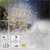Estrella de Navidad con 160 LEDs blanco cálido 20/41/60 cm metal negro