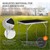 Hopfällbart campingbord 70x50x60 cm svart aluminium