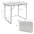 Folding camping table 70x50x60 cm Grey aluminum