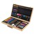 Malkoffer aus Holz 109-Teilig mit Kreiden, Buntstiften und Wasserfarben inklusive Zubehör