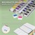 Akvarellivärilaatikko, jossa 48 väriä, mukaan lukien siveltimet ja paperivärilaatikko-sarja