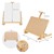 Table easel adjustable with H-frame 44x34x36-60 cm natural wood