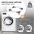 Washing machine base adjustable in size with lockable castors 55-78 cm adjustable gray/silver metal