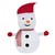 LED snowman 68cm high with hat, scarf &amp; gloves Garden figure Christmas decoration with 30 warm white LEDs