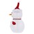 Boneco de neve LED de 68 cm de altura com chapéu, cachecol e luvas Figura de jardim Decoração de Natal com 30 LEDs brancos quentes