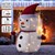 LED snowman 68cm high with hat, scarf &amp; gloves Garden figure Christmas decoration with 30 warm white LEDs