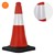 Verkehrsleitkegel Verkehrshütchen Pylone beschwert 51cm Rot/Weiß mit schwerem Fuß