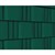 PVC adatvédelmi szalag tekercs 65 m zöld 30 rögzíto klipszekkel