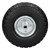 rueda de carretilla de goma sólida negra 260 x 85 mm