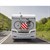 Panneau signalisation arrière réflecteur Espagne / Italie camping-cars 50x50 cm