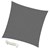 Sonnensegel quadrat 3.6x3.6 m Grau 100% HDPE mit UV Schutz inkl. Befestigungsseile