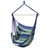 cotton hanging chair blue/green with 2 cushions