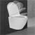 Spülrandloses Hänge WC kurz Weiß aus Keramik