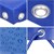 Lapos ponyva gumihevederrel, kék, 2075x1140x50 mm, autó utánfutóhoz