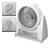 Ventilateur de table ventilateur de sol souffleur puissance 40W 3 niveaux blanc