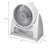 Ventilator Weiß 40W 32x16x35.5 cm aus Kunststoff
