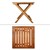 houten klapstoel 3 ligposities tot 120 kg oranje