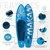 Uppblåsbar Stand Up Paddle Board Makani 320x82x15 cm Blå PVC