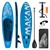 Aufblasbares Stand Up Paddle Board Makani 320x82x15 cm Blau aus PVC