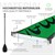 Aufblasbares Stand Up Paddle Board Makani 320x82x15 cm Grün aus PVC